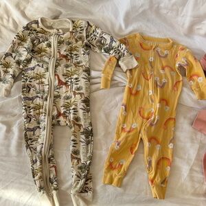 Safari and Rainbow Zip Pajama Bundle